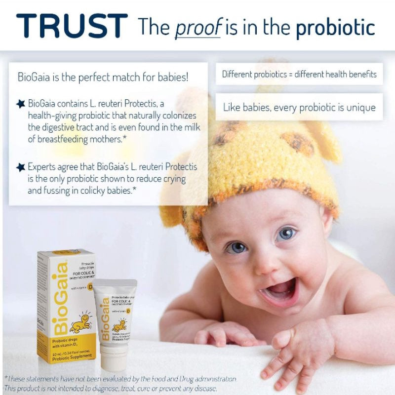 USA Onhand | BioGaia, ProTectis, Baby Drops , For Colic & Digestive Comfort with Vitamin D 10ml