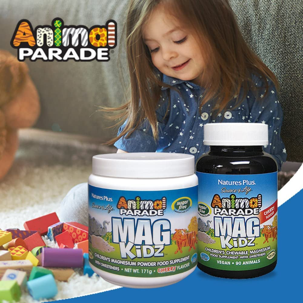 LowCostPh | NaturesPlus, MagKidz, Animal Parade, Children's Chewable Magnesium, Cherry.