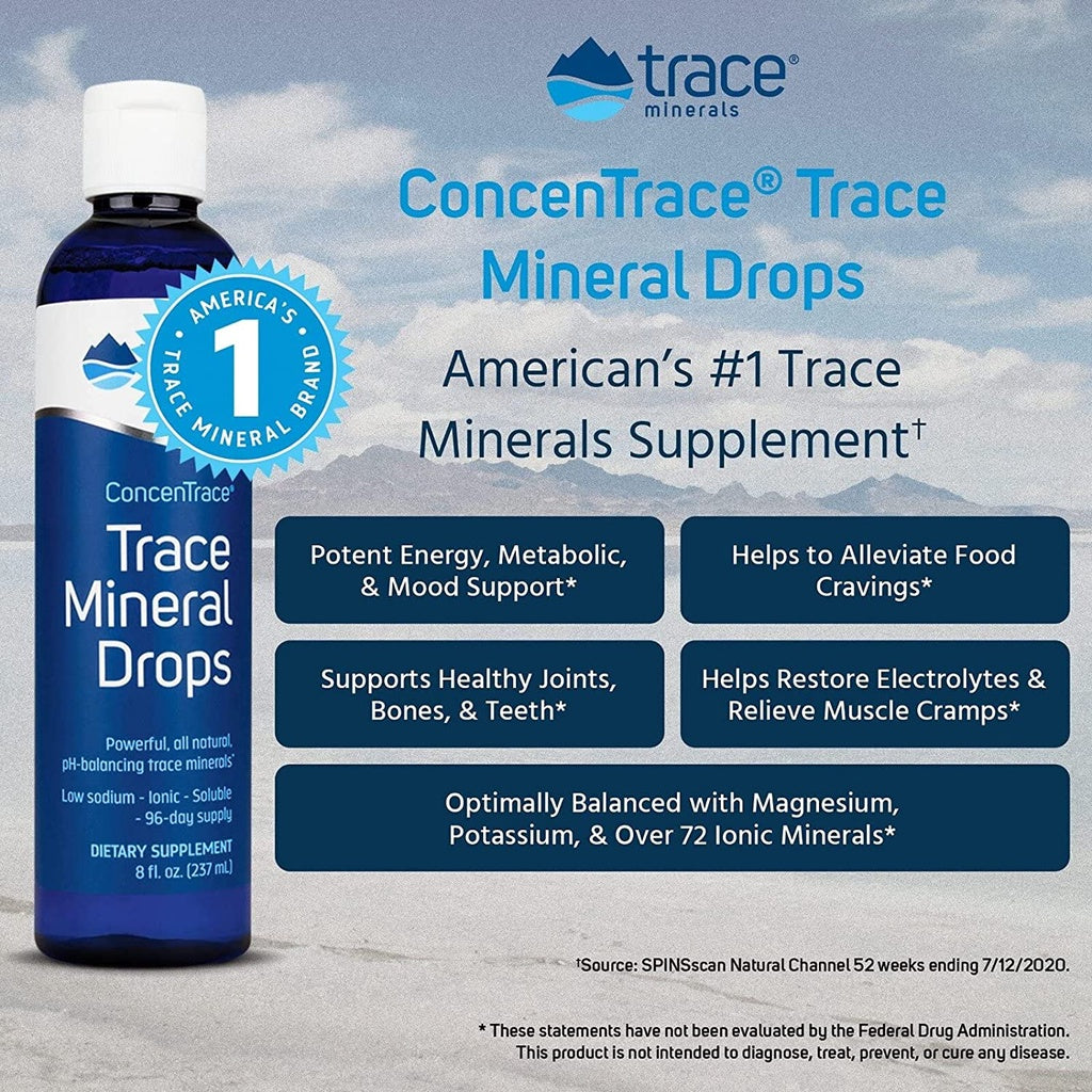 USA Onhand | Trace, ConcenTrace®, Trace Mineral Drops ( Daily Foundation for Health )