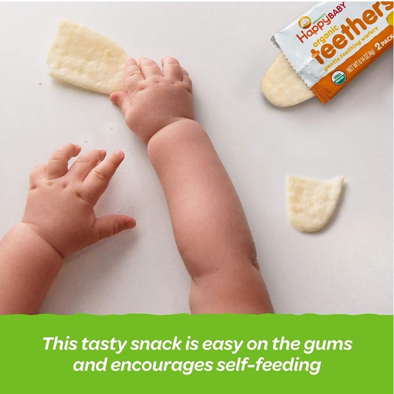 NaturalSolutions | Happy Family Organics, Organic Teethers, Gentle Wafers, Sweet Potato, Pea, Mango