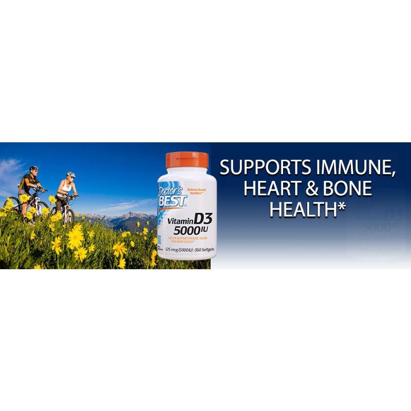 LowCostPh | Doctor's Best, Vitamin D3, 50 mcg, 25 mcg, 125mcg, Support Immune, Heart and Bone Health