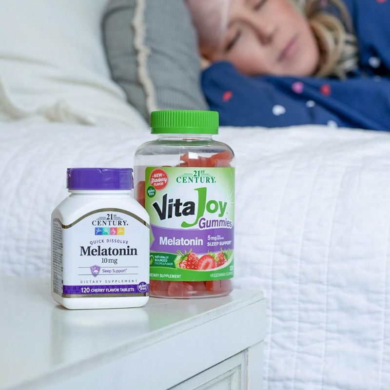 Low Cost PH | 21st Century, Quick Dissolve Melatonin, Cherry Flavor Sleep Aid For Adult.