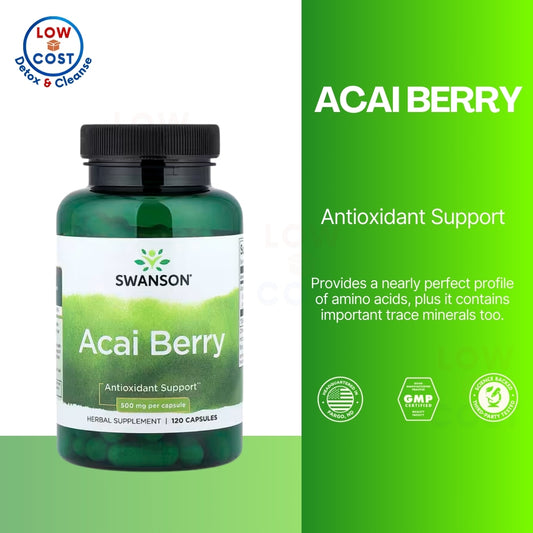 LowCost PH| Swanson, Acai Berry, 500 mg, for Antioxidant & Healthy Immune Support