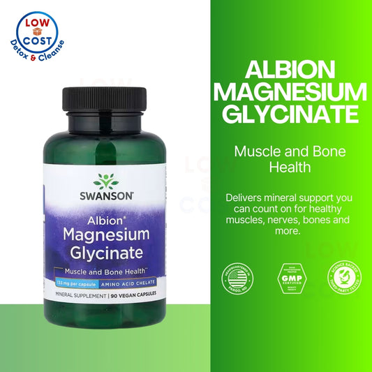 LowCost PH| Swanson, Albion, Magnesium Glycinate, 133 mg, 90 Capsules
