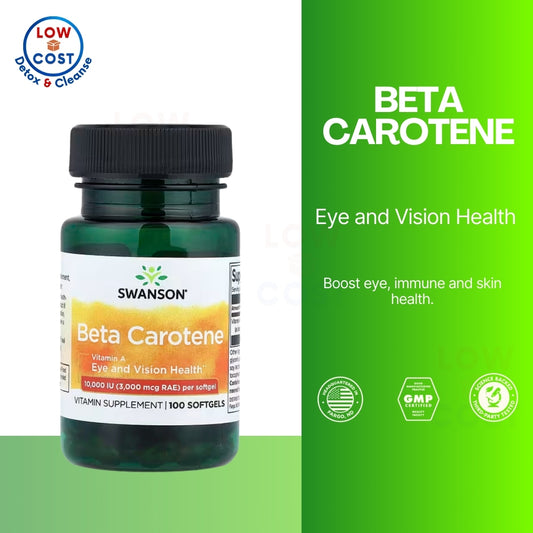 LowCost PH| Swanson, Beta Carotene, 10,000 IU (3,000 mcg RAE), 100 Softgels