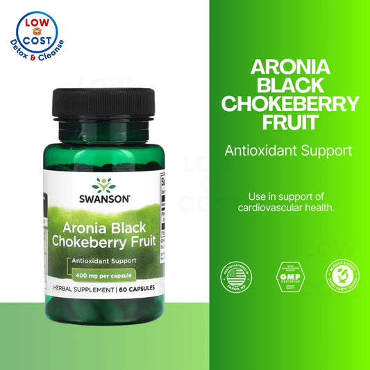 LowCostPh | Swanson, Aronia Black Chokeberry Fruit, 400 mg, 60 Capsules