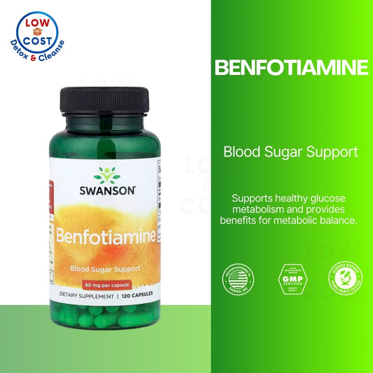 LowCostPh | Swanson, Benfotiamine, 80 mg, 120 Capsules