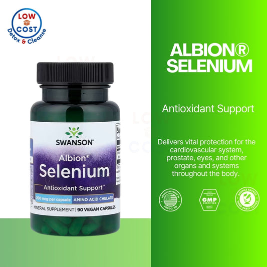 LowCostPh | Swanson, Albion Selenium Complex, 200 mcg , 90 Capsules