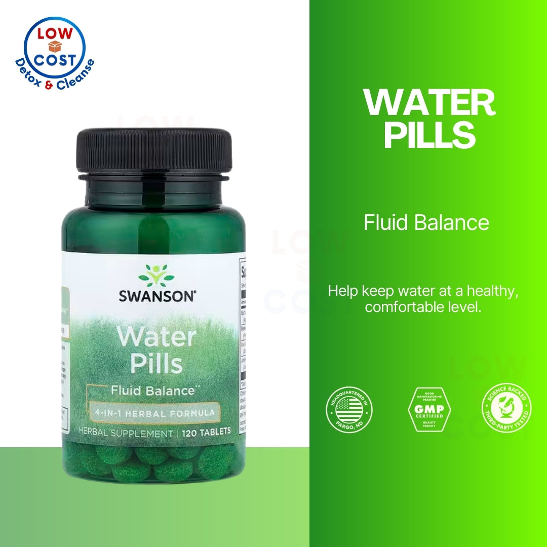 LowCost PH| Packaging Swanson, Water Pills, 120 Tablets