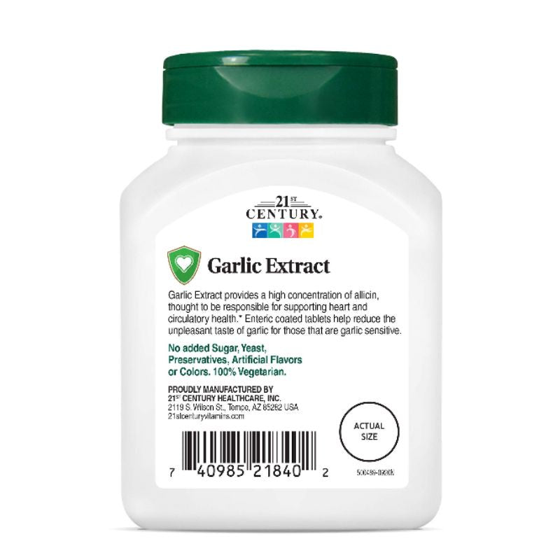 Low Cost PH | Garlic Extract Standardized, 60 Enteric Coated Tabs Heart Circulatory Function Support