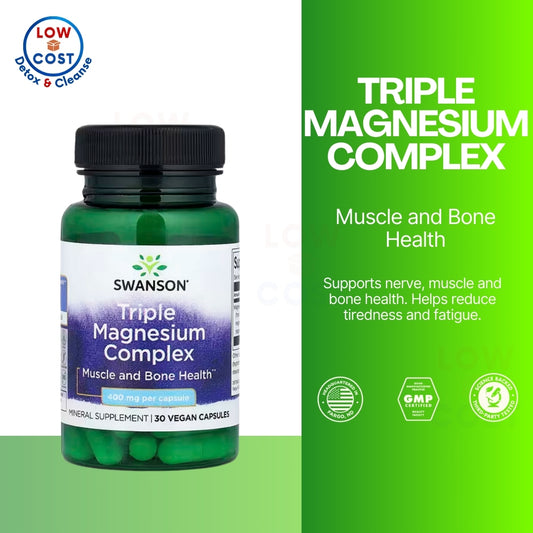 LowCost PH| Swanson Triple Magnesium Complex 400 Milligrams capsules 2027 Expiry
