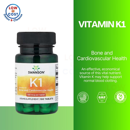 LowCost PH| Swanson, Vitamin K1, 100 mcg, 100 Tablets