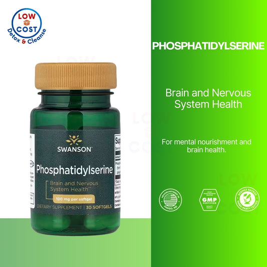 LowCostPH | Swanson, Phosphatidylserine, 100mg, 300mg, Softgels Brain and Nervous System Health