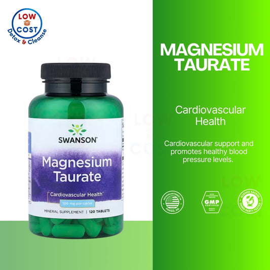 Lowcostph | Swanson, Magnesium Taurate, 100 mg, 120 tablets