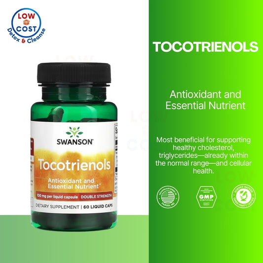 LowCostPH | Swanson, Tocotrienols 50 mg, Double Strength, 100 mg, Antioxidant & Essential Nutrient