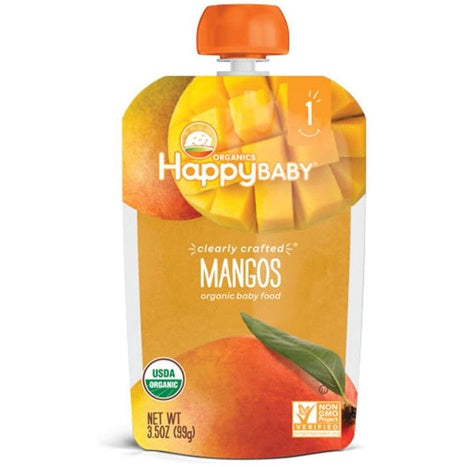 Low Cost PH | Happy Family Organics, Happy Baby, Organic Baby Food, Stage 1, Mangos & Prunes 99g