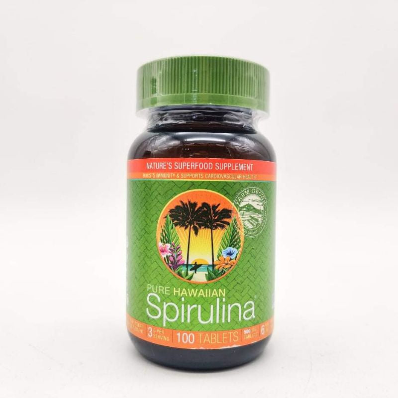 USA Onhand | Nutrex Hawaii Pure Hawaiian Spirulina, 400 / 100 Tablets Dietary Supplements.