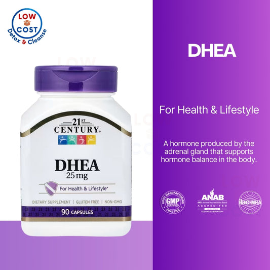 LowCostPH| 21st Century, DHEA, 25 mg, 90 Capsules