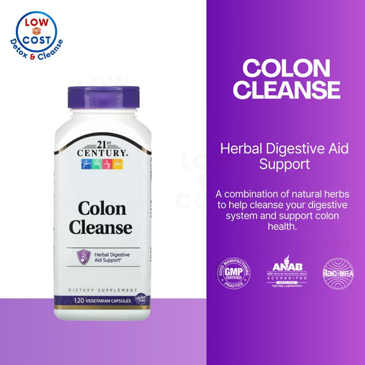 LowCost PH| 21st Century, Colon Cleanse, 120 Vegetarian Capsules