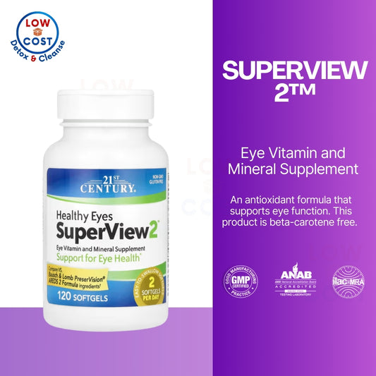 LowCostPH| 21st Century, Healthy Eyes SuperView2™, 120 Softgels