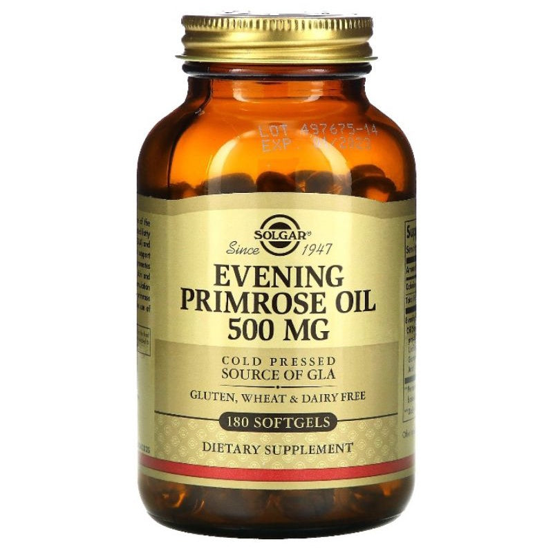 LowCostPh | Solgar, Evening Primrose Oil, 1,300 mg, 60ct | Evening Primrose Oil 500 mg, 180 Softgels