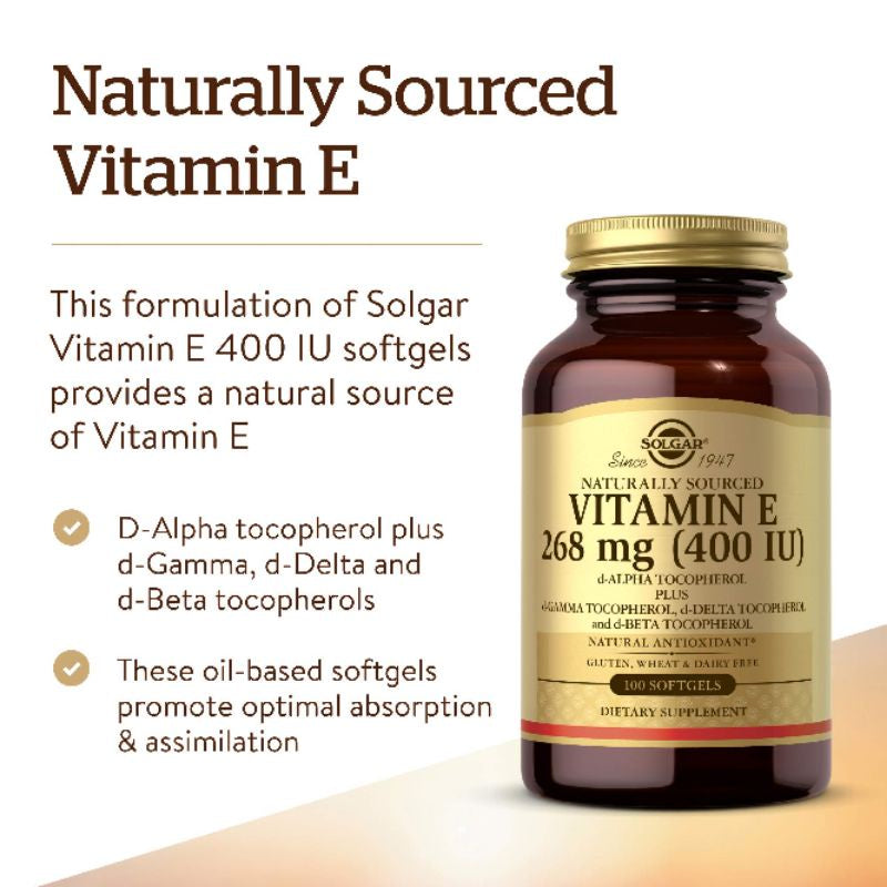 Low Cost PH | Solgar Naturally Sourced Vitamin E, Natural Antioxidant Softgels Whitening Supplements