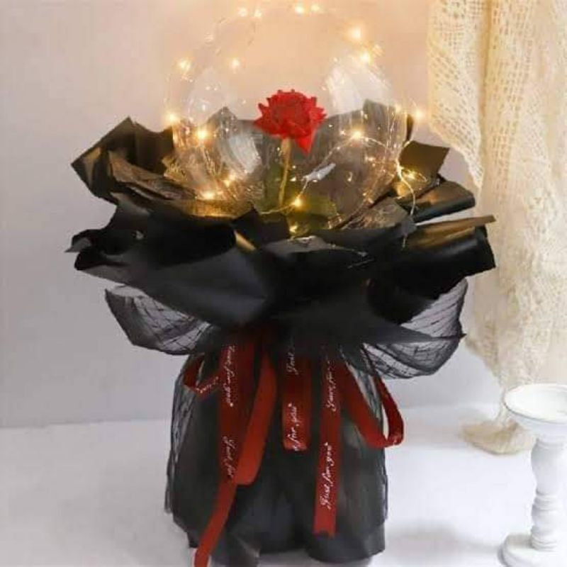 Low Cost PH | Bobo Balloon LED Rose Bouquet Bobo Luminous Balloons Gift Wedding Birthday Party Gift