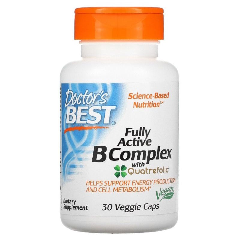 LowCostPH | Doctor's Best Fully Active B Complex, Non-GMO, Gluten| B12 |BioActive Complete B Complex