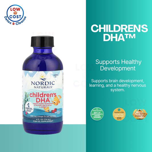 LowCostPh | Nordic Naturals, Children's DHA, Ages 1-6, Strawberry, 4 fl oz, 8 fl oz, 16 fl oz