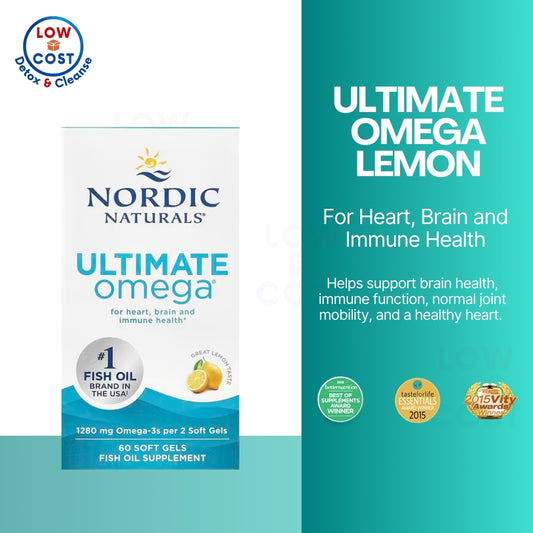 LowCostPh | Nordic Naturals, Ultimate Omega, Lemon, 1,280 mg, | Garden of Life, Advanced Omega