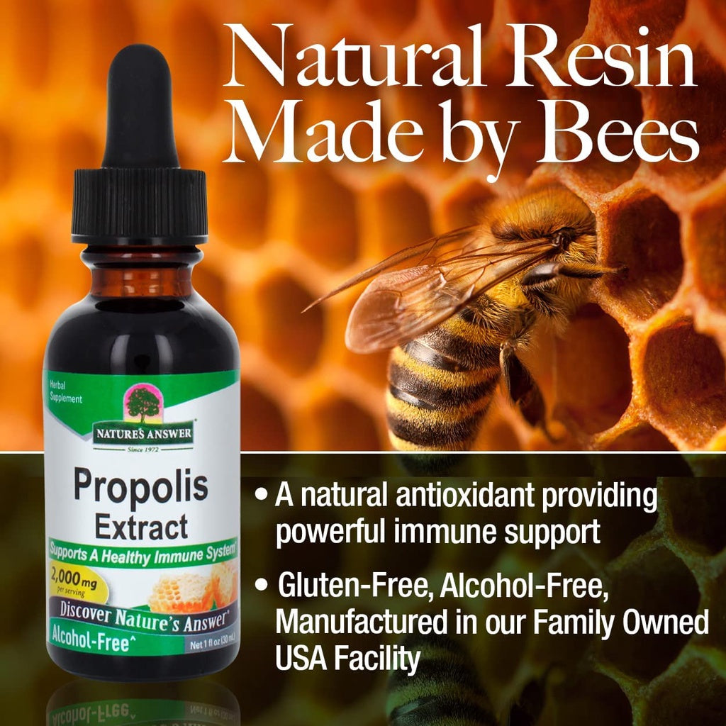 LowCostPh | Nature's Answer, Propolis Extract, Alcohol-Free, 1,000 mg,1 fl oz, Healthy Immune System