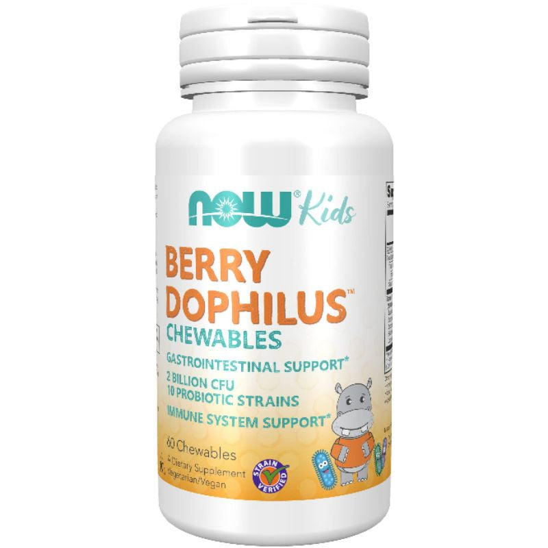 LowCostPH | NOW Foods, Berry Dophilus, Kids, 2 Billion CFU, Extra Strength Berry Dophilus, Chewables
