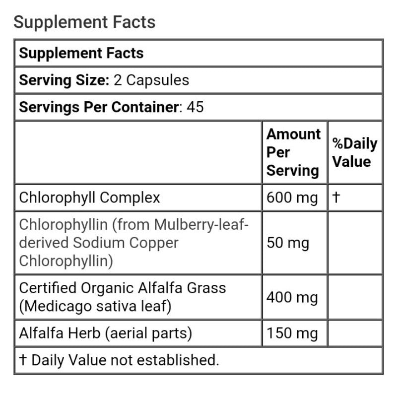 Low Cost PH | Nature Plus Chlorophyll Complex, 90 Capsules