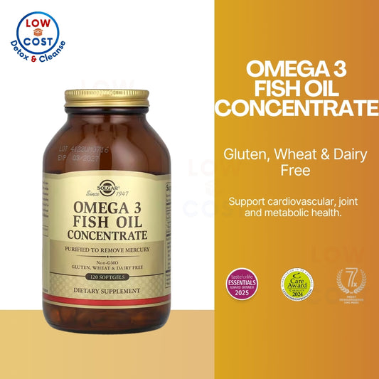 LowCostPh | Solgar, Omega 3 Fish Oil Concentrate, | Omega-3, EPA & DHA, Double Strength, 700 mg,