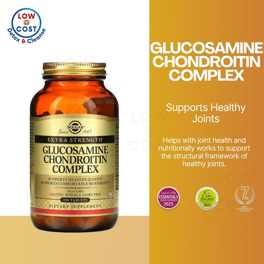 LowCostPh | Solgar, Extra Strength Glucosamine Chondroitin Complex, 150 Tablets