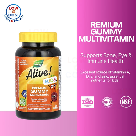 USA Onhand | Nature's Way, Alive! Kid's Chewable Complete Multivitamin, Orange + Berry