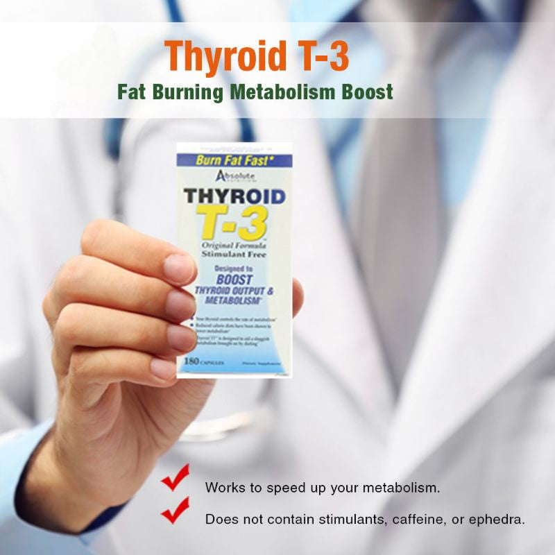 Low Cost PH | Absolute Nutrition Thyroid T-3, Original Formula Boost Thyroid Output & Metabolism
