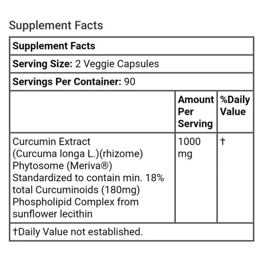 LowCostPH | Doctor's Best Curcumin Phytosome with Meriva, 500 mg, 180 Veggie Caps