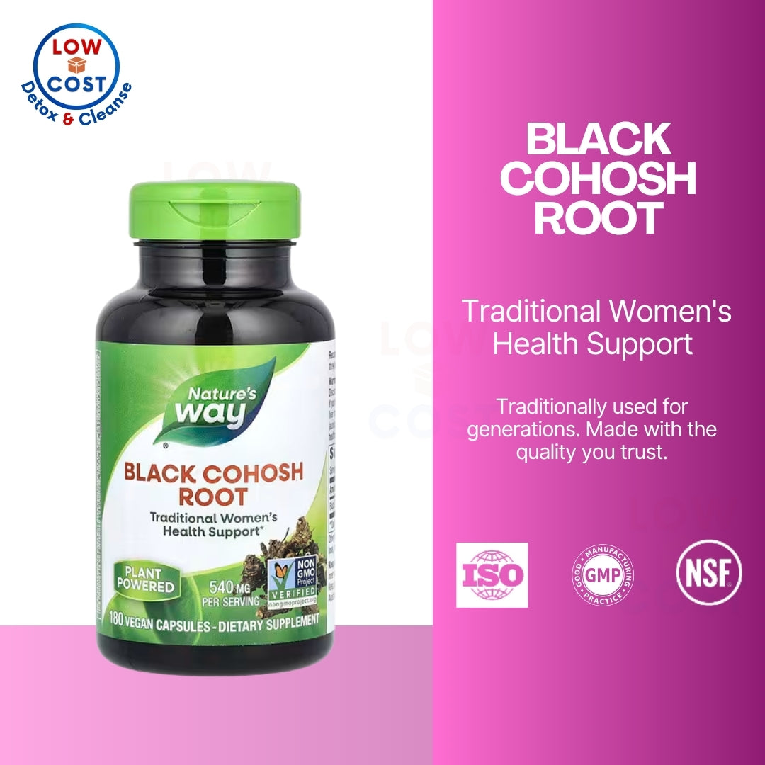 LowCost PH| Nature's Way, Black Cohosh Root, 540 mg, 180 Vegan Capsules