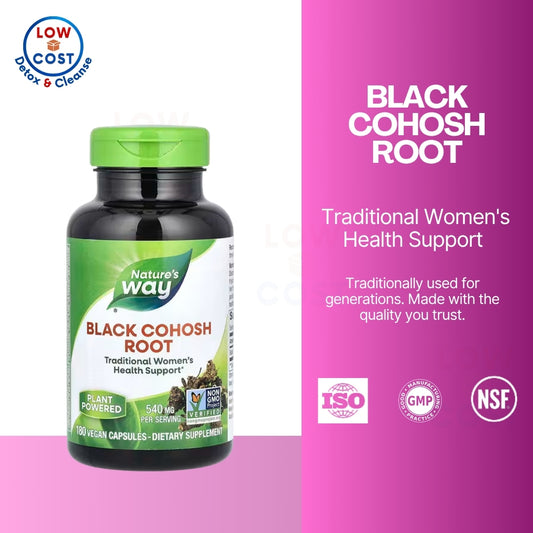 LowCost PH| Nature's Way, Black Cohosh Root, 540 mg, 180 Vegan Capsules