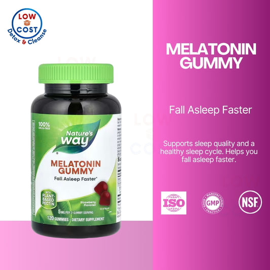 LowCost PH| Nature's Way, Melatonin Gummy, Strawberry, 5 mg, 120 Gummies (2.5 mg per Gummy)