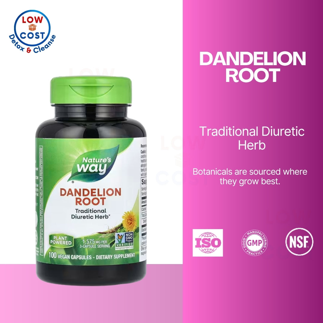 LowCost PH| Nature's Way, Dandelion Root, 1,575 mg, 100 Vegan Capsules