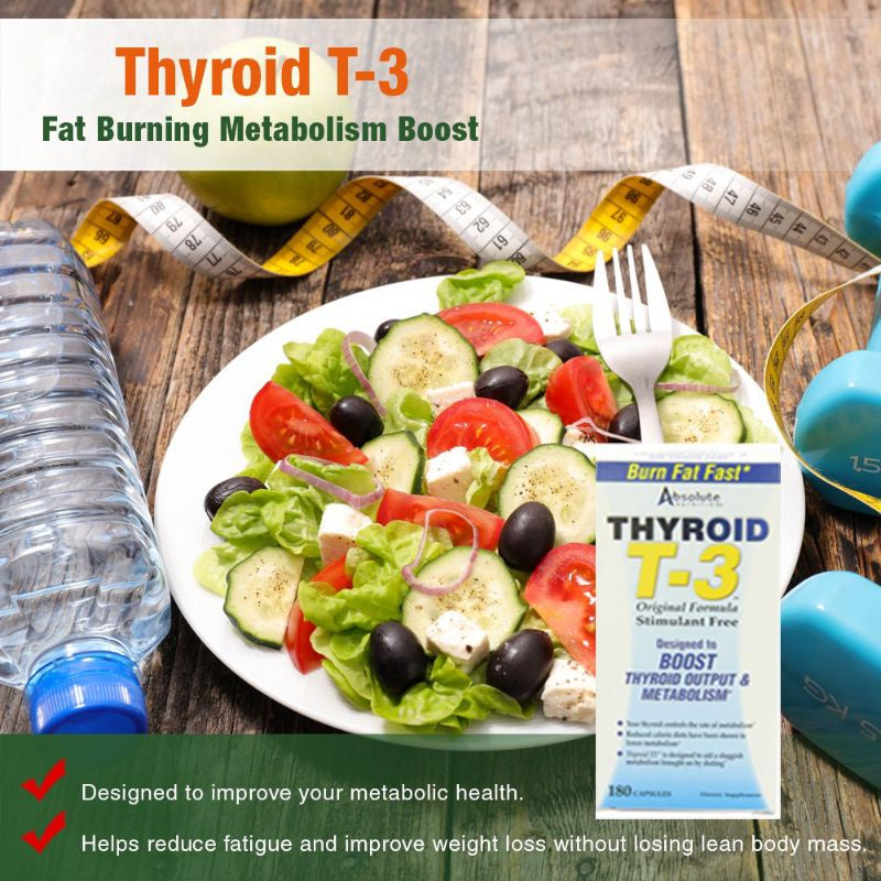 Low Cost PH | Absolute Nutrition Thyroid T-3, Original Formula Boost Thyroid Output & Metabolism