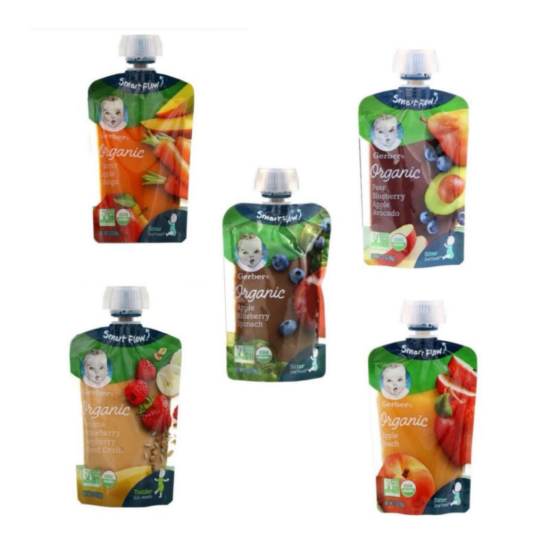 Low Cost PH | Gerber, Organic for Baby, Puree, Pear Peach, Sprout Organics, Smoothie,(sold per pc)