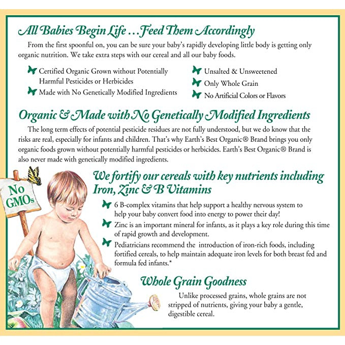 Low Cost PH | Earth's Best, Organic Whole Grain Multi-Grain Cereal, 8 oz (227 g) Organic Cereal.