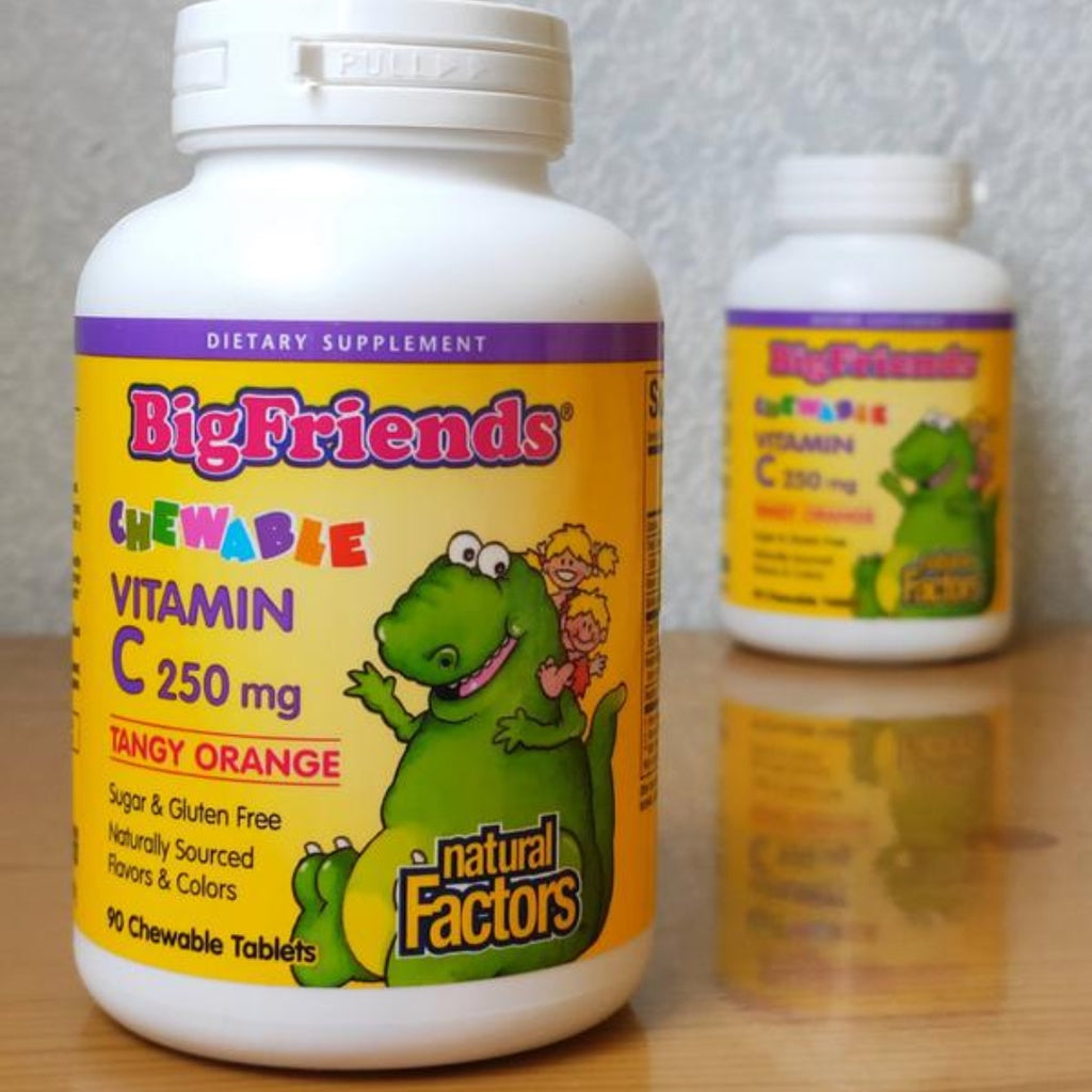 LowCostPH | Natural Factors, Big Friends, Vitamin D3, Multi-Vitamin & Minerals, Vitamin C, Magnesium
