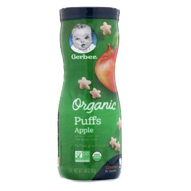 Low Cost PH | Gerber, Organic Puffs for 8+ Months, healthy finger food snacks, natural for babies