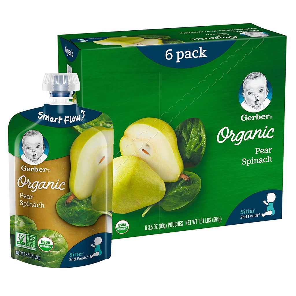 Low Cost PH | Gerber, Organic for Baby, Puree, Pear Peach, Sprout Organics, Smoothie,(sold per pc)