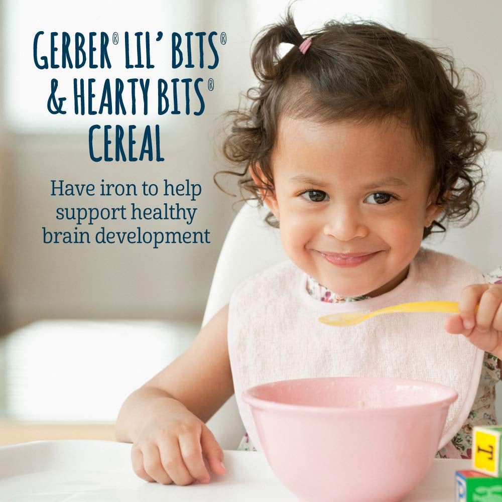 NaturalSolutions | Gerber, Cereal for Baby, Grain & Grow, 1st, 2nd Foods, Power Blend, Oatmeal, Rice