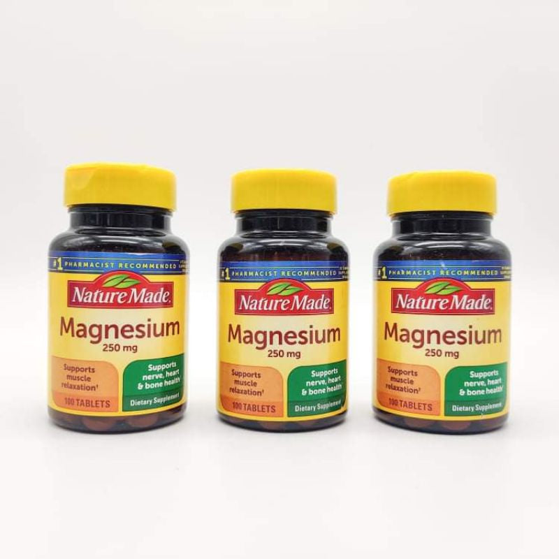 USA Onhand | Nature Made, Magnesium, Supports Nerve, Heart & Bone Health Supports Muscle Relaxation